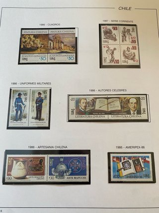 246 Sellos Chile 1985-1990 Nuevos