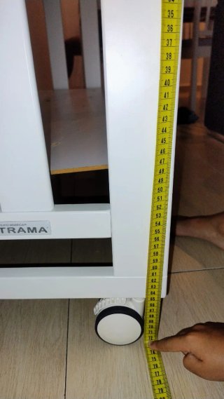 Mini cuna colecho blanca con ruedas