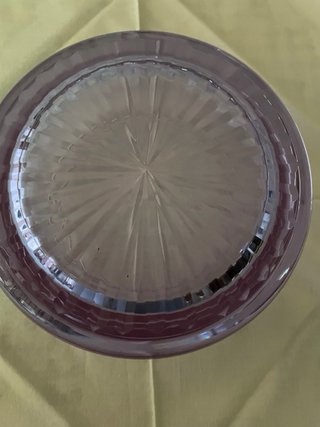 Servizio cristallo lilla cangiante vintage