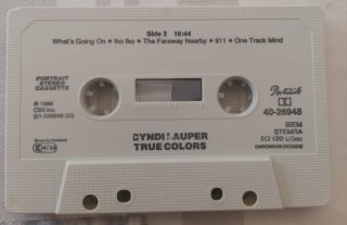 Cassetta Cyndi Lauper True Colors