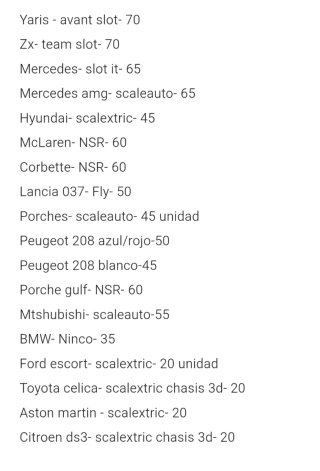 Colección 20 coches slot, scalextric, ninco