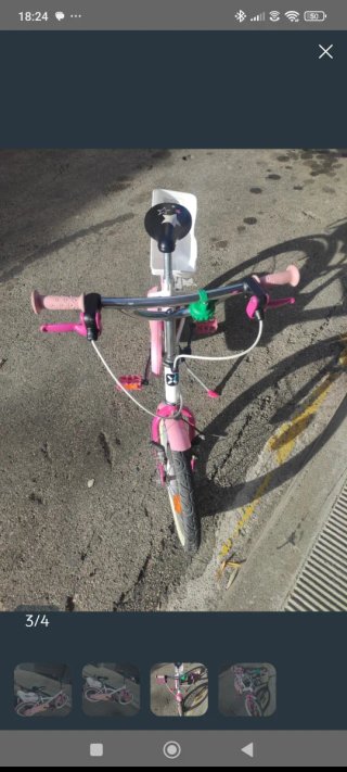 Bicicleta infantil rosa