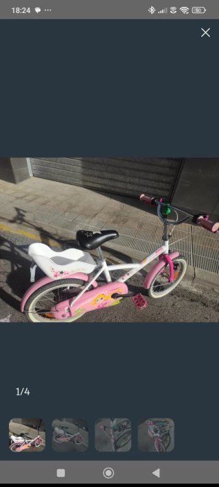 Bicicleta infantil rosa