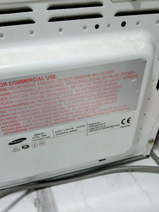 Microondas Samsung Blanco