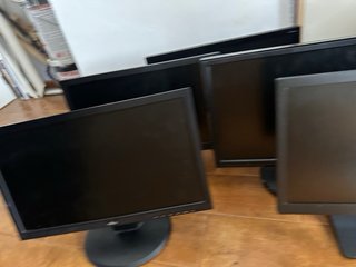 Lote 4 Pantallas Monitor Negras