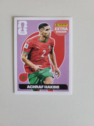 Cromo Panini Mundial Achraf Hakimi Extra
