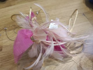 Tocado de boda invitada  y novias, varios colores