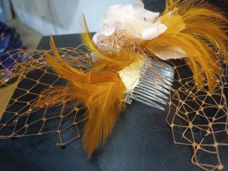 Tocado de boda invitada  y novias, varios colores