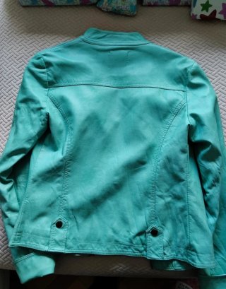 Cazadora Polipiel TANTRA Turquesa Talla S