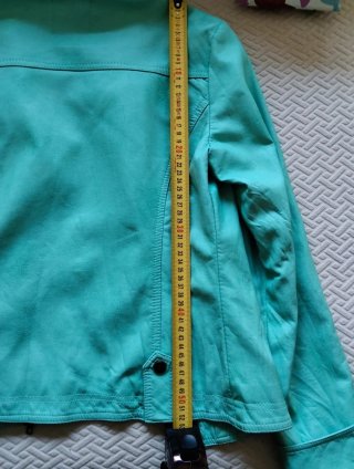 Cazadora Polipiel TANTRA Turquesa Talla S