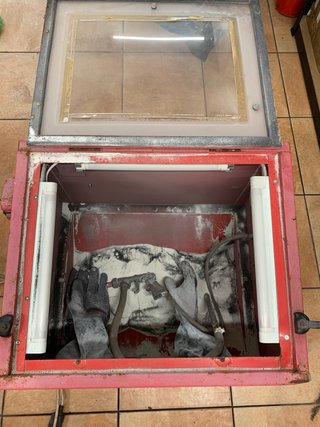 Chorreadora de arena roja