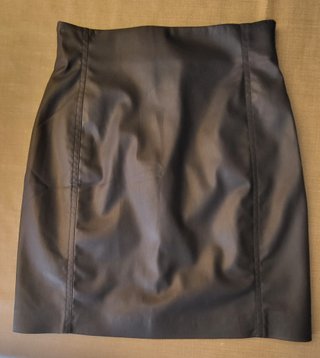 Gonna H&M ecopelle grigio-blu
