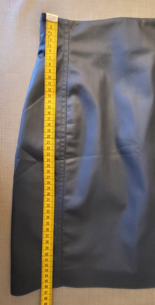 Gonna H&M ecopelle grigio-blu