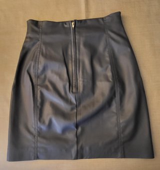Gonna H&M ecopelle grigio-blu
