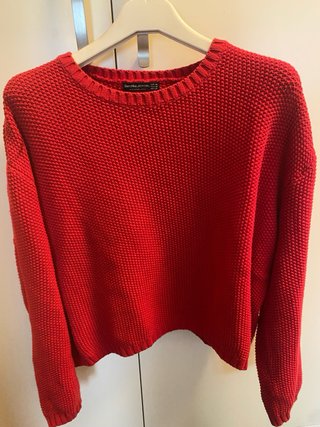 Jersey Bershka Rojo Punto Talla M