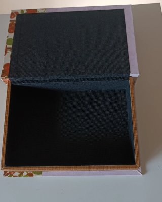 Caja libro decorativa madera