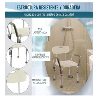 Silla de Ducha OrtoPrime con Reposabrazos