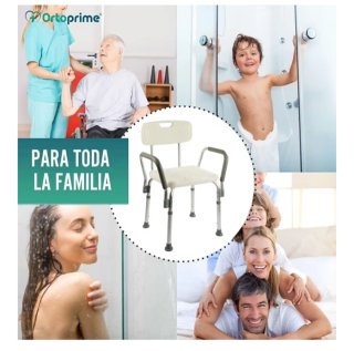 Silla de Ducha OrtoPrime con Reposabrazos