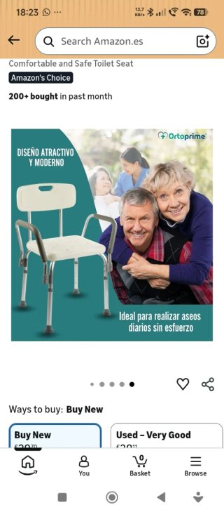 Silla de Ducha OrtoPrime con Reposabrazos