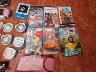 PSP Rosa con 10+ juegos/películas
