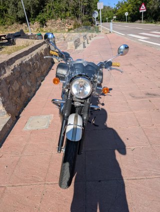 Triumph Bonneville T100 Beige/Blanco