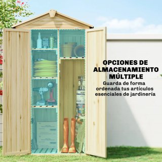 Caseta Madera Jardín 93x53x168cm