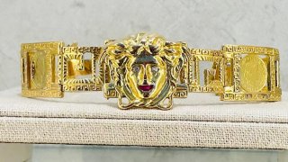 Pulsera Versace Oro 18kl Medusa