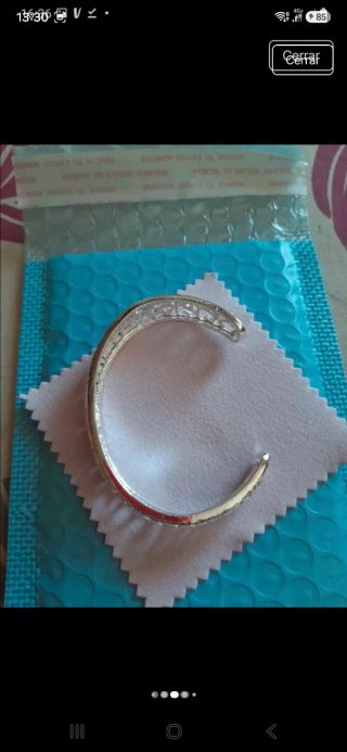Pulsera plata 925 con diseño calado