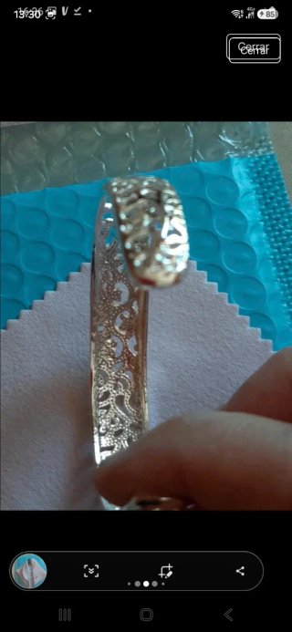 Pulsera plata 925 con diseño calado
