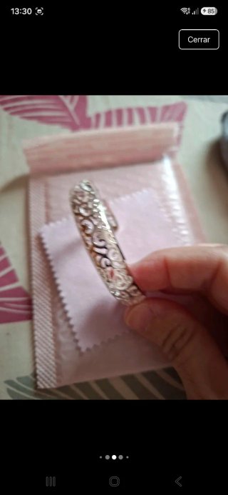 Pulsera plata 925 con diseño calado