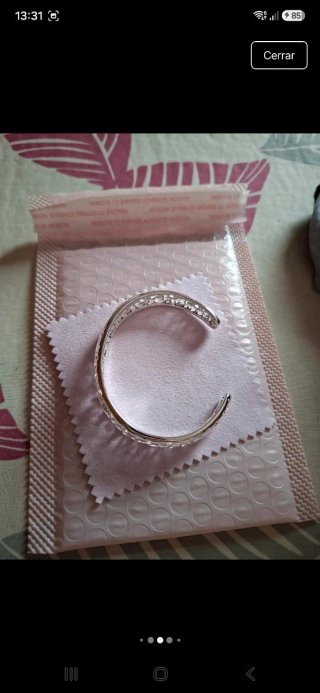 Pulsera plata 925 con diseño calado