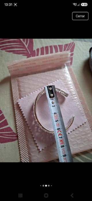 Pulsera plata 925 con diseño calado