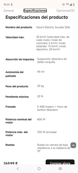 Patinete eléctrico