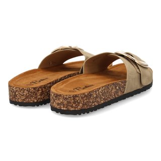 Sandalias Beige con Hebilla XL