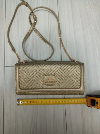 Borsa Love Moschino oro trapuntata
