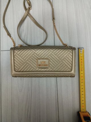 Borsa Love Moschino oro trapuntata