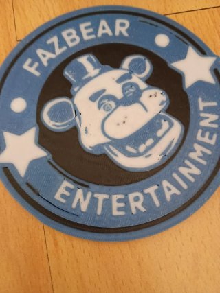 Placa 3D Fazbear Entertainment FNAF