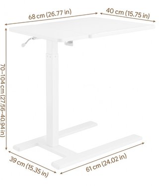 Mesa auxiliar elevable e inclinable - NUEVA