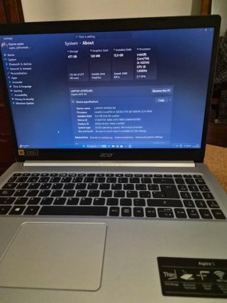 Acer Aspire 5 15.6 i5 12GB RAM 500GB SSD