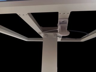 Tavolo rialzabile da esterno bianco antracite