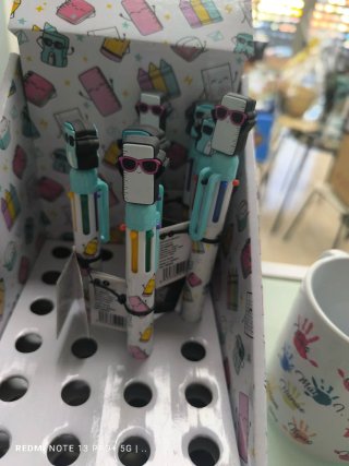 Bolígrafo Profe Regla o sacapuntas Multicolor