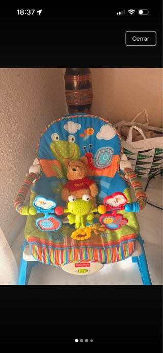 Hamaca para bebé con peluche