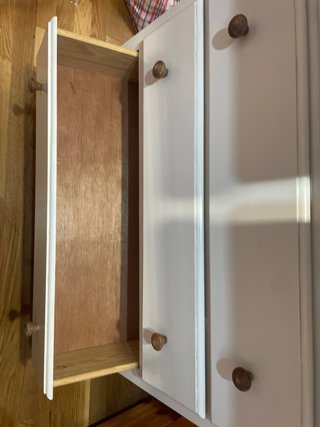 Cómoda 6 cajones madera blanca