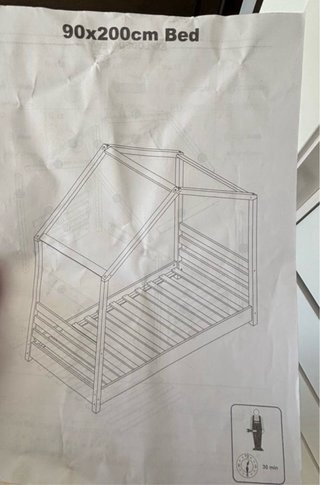 Cama casita infantil + colchón