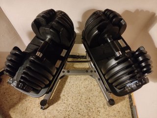 Mancuernas Lullax Ajustables con Soporte 24 Kg