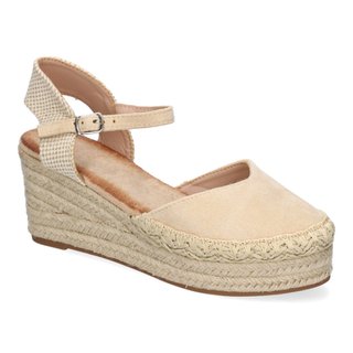 Cuñas Yute Beige con Pulsera