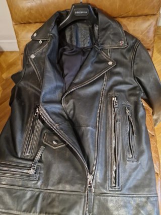 Cazadora Cuero Zara Talla M