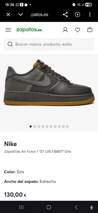 Nike Air Force 1 Grises y detalles verde oliva