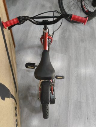 Bicicleta infantil 12 pulgadas roja