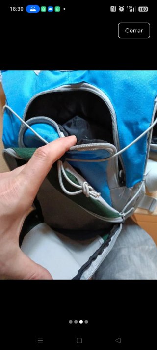 Mochila senderismo/trekking azul y gris